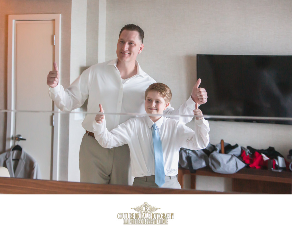 WEDDING DAY PHOTOGRAPHY FATHER AND SON