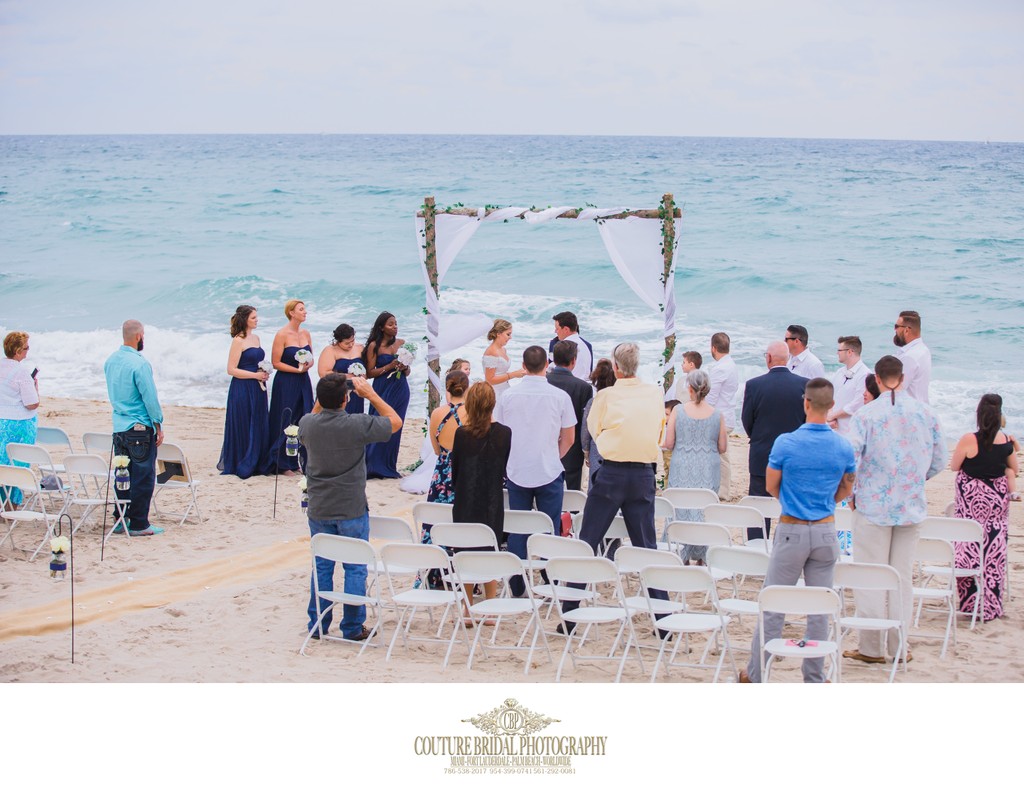 BEACH WEDDING FORT LAUDERDALE WEDDING PHOTOGRAPHER