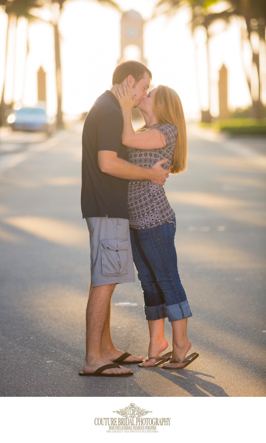 Worth Avenue Palm Beach Engagment Photography Session