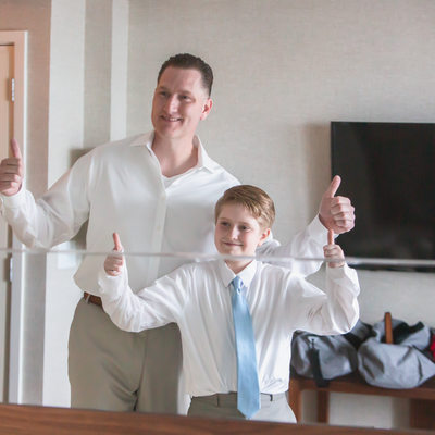 WEDDING DAY PHOTOGRAPHY FATHER AND SON