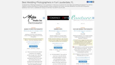FORT LAUDERDALE BEST RATED WEDDING PHOTOGRAPHY STUDIO