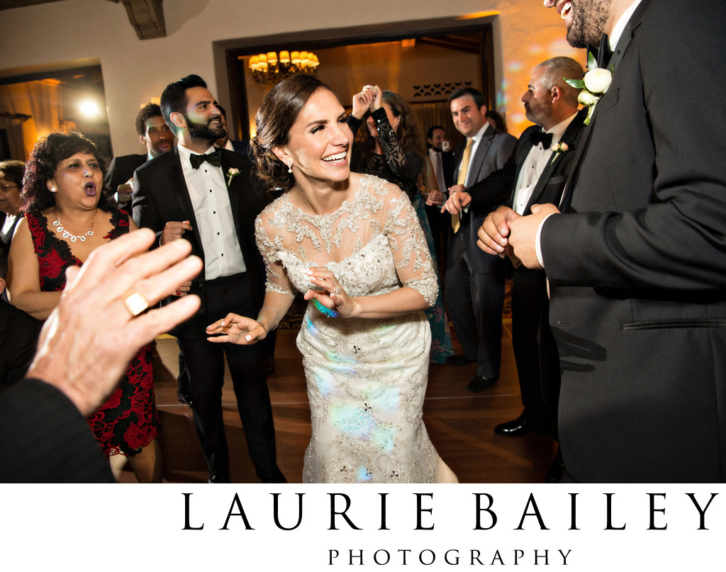 Candid Ballroom Wedding Photos in Santa Barbara