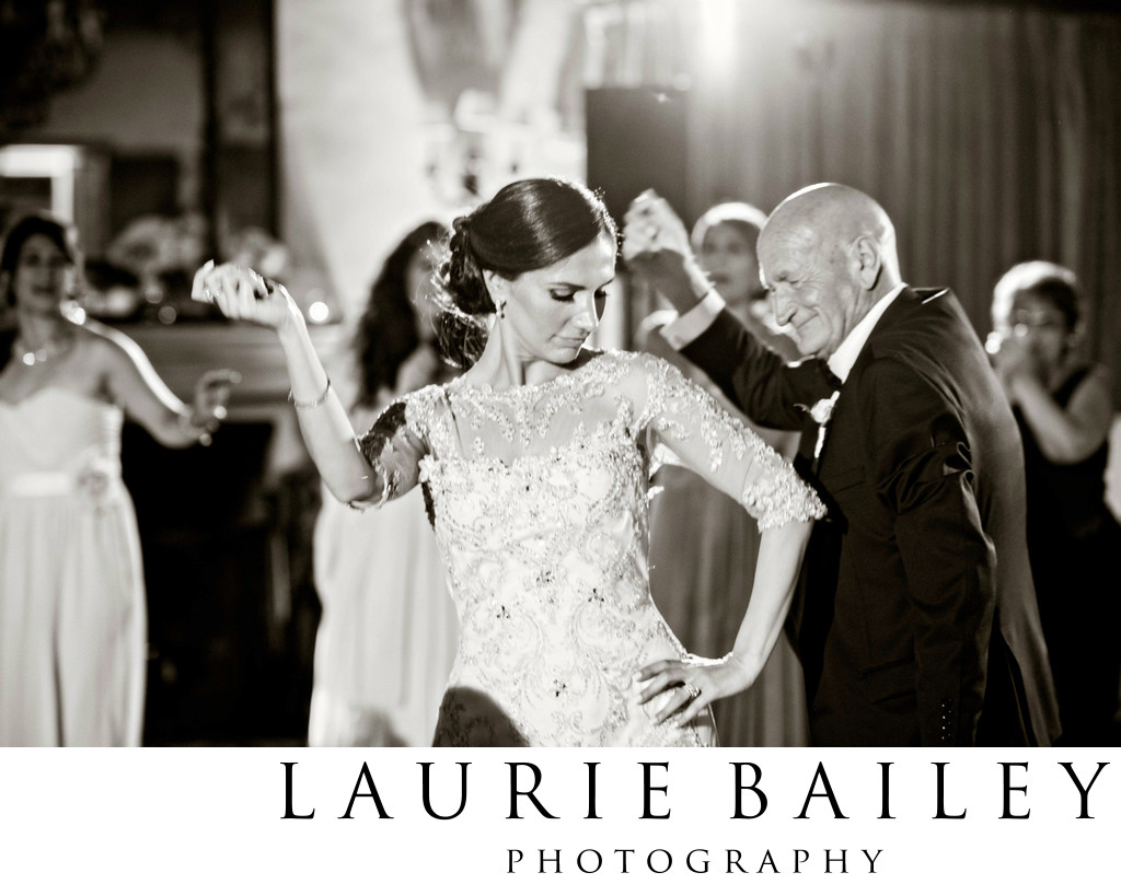 Black and White Wedding Photography Dancing