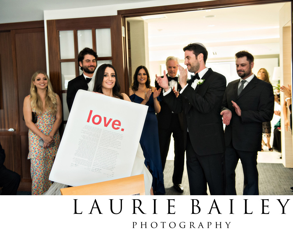 Jewish Wedding Ketubah Signing