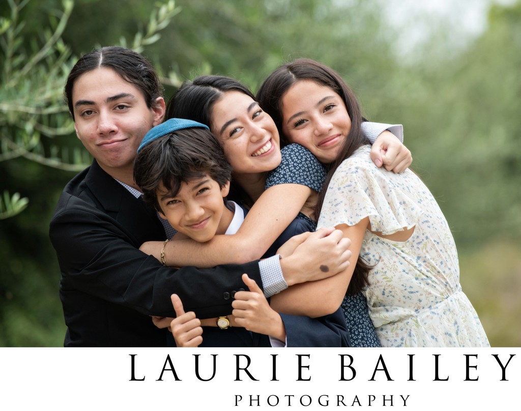 Bar Mitzvah Family Photography | Fun Sibling Portraits 