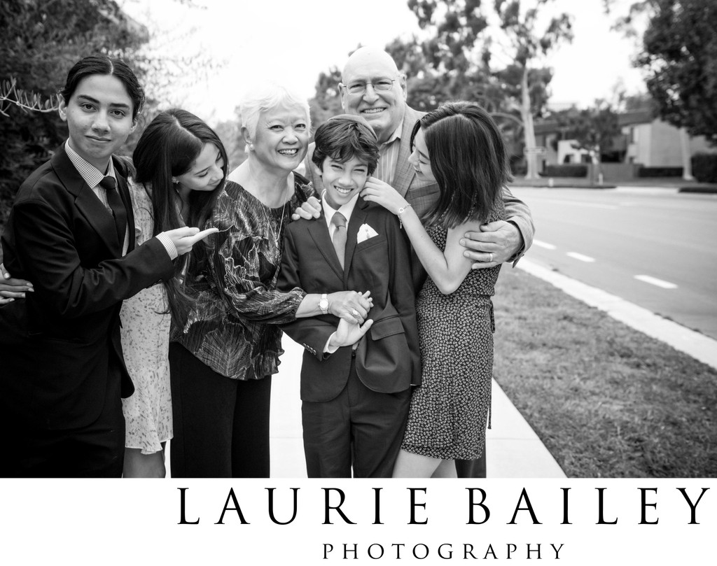 Multi-Generation Family Bar Mitzvah Portrait