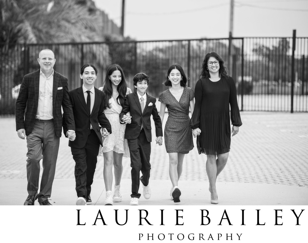 Elevated Family Portrait | Orange County Bar Mitzvah