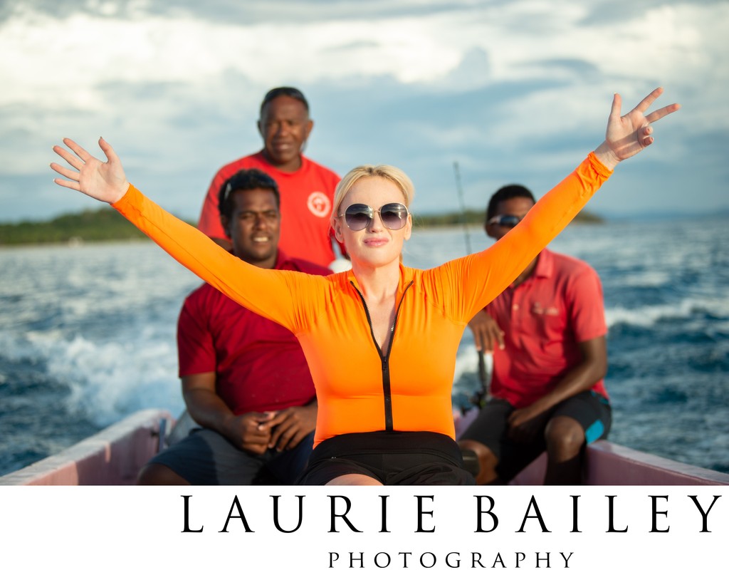 Celebrity Travel Photo | Rebel Wilson in South Pacific