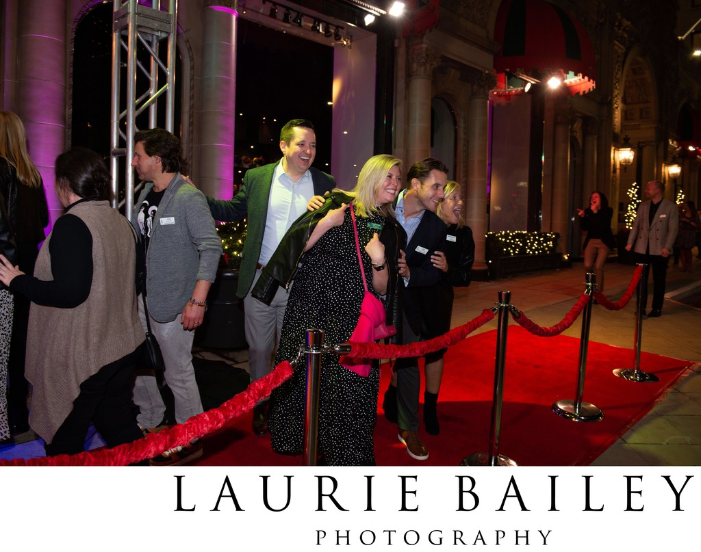 The fun starts outside on the Beverly Wilshire red carpet