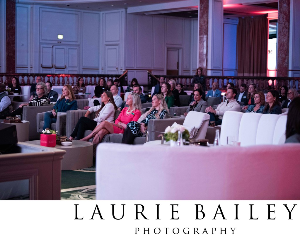 Discreet photography captures the audience without interrupting