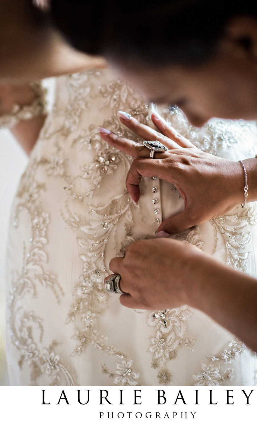Bridal Gown Details | Santa Barbara