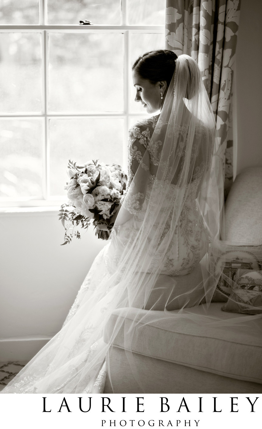 Bridal Portrait at the Biltmore Santa Barbara 