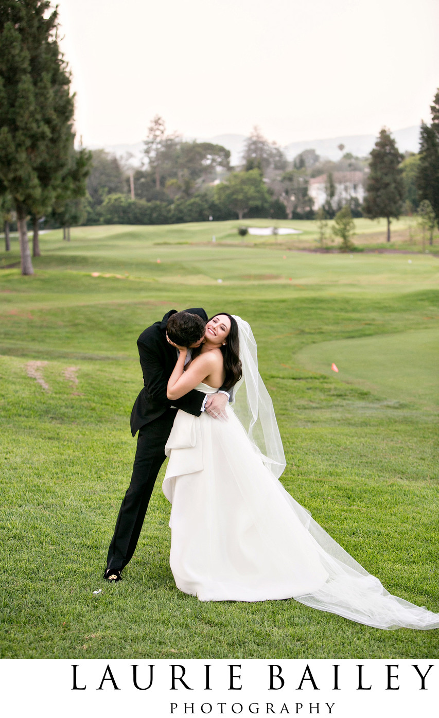 Bride & Groom Wedding Photos on the Golf Course