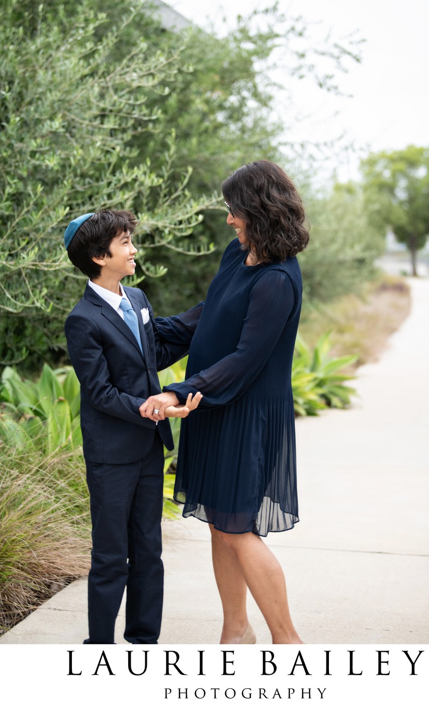 Sweet Mother & Son Bar Mitzvah Photos