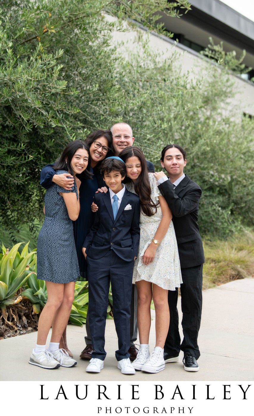 Family Portraits at Orange County Bar Mitzvah
