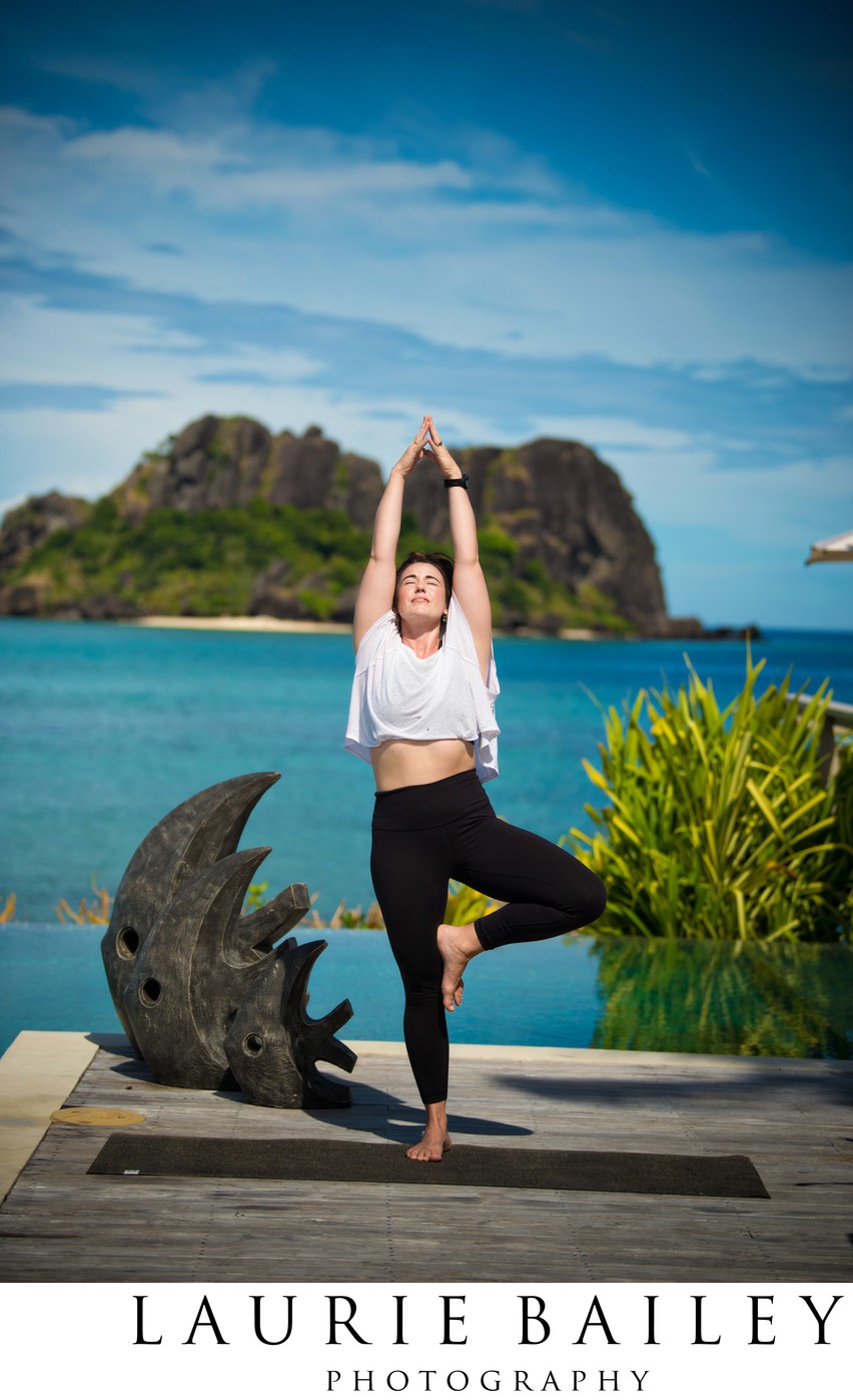 Yoga with an Ocean View | Limestone Cliffs of Fiji