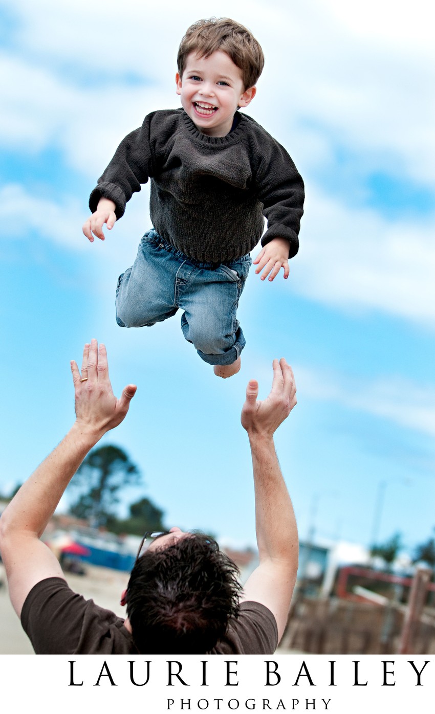 Father and Son Play | Authentic Family Photography
