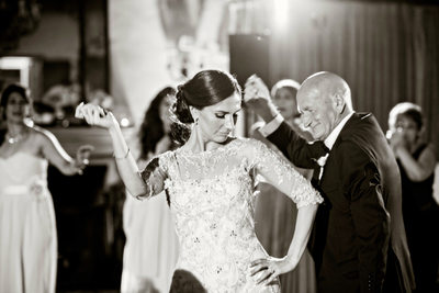 Black and White Wedding Photography Dancing