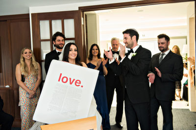 Jewish Wedding Ketubah Signing