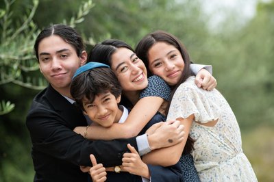 Bar Mitzvah Family Photography | Fun Sibling Portraits 