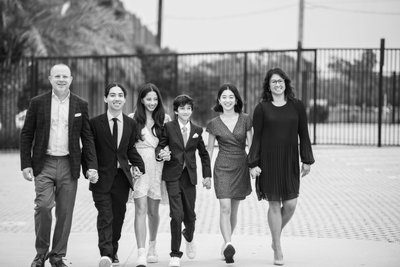 Elevated Family Portrait | Orange County Bar Mitzvah