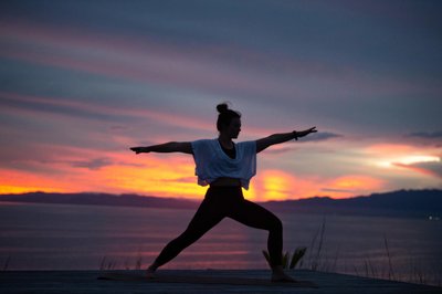 Yoga at Sunset | Wellness Travel Photography in Fiji