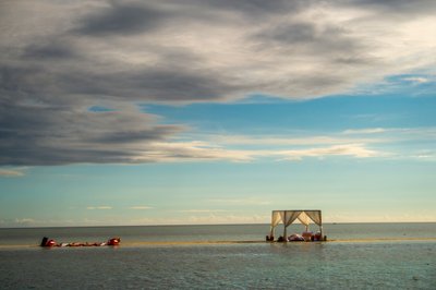 Fiji Beach Cabanas at Sunset | Destination Resort Photo