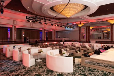 Clean ballroom design lets furniture and branding stand out