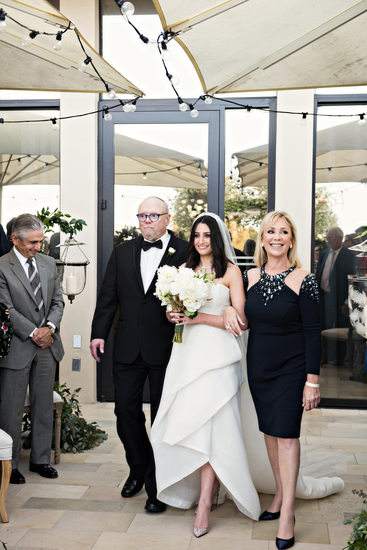 Bride Walks Down the Aisle