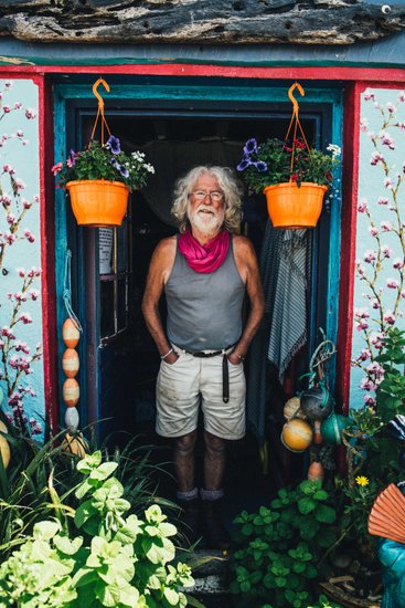 Colorful Doorway & Character | Human Stories Photo