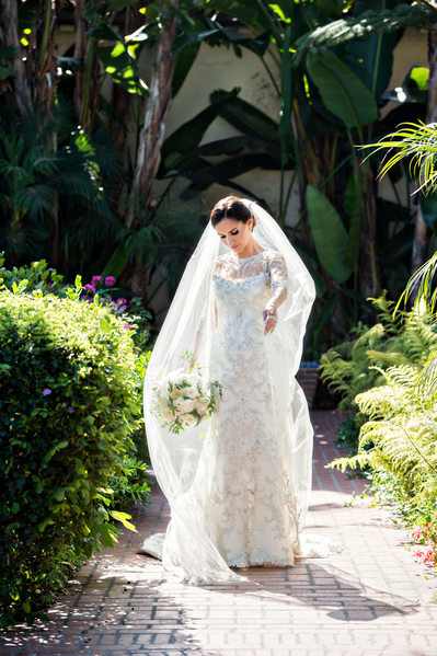 Bride at the Four Seasons Santa Barbara Wedding
