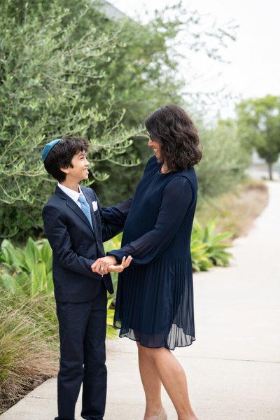 Sweet Mother & Son Bar Mitzvah Photos