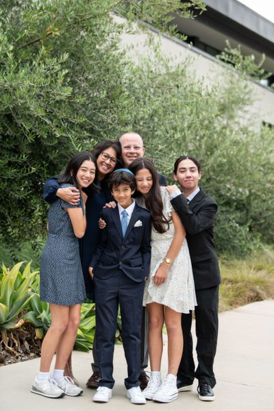 Family Portraits at Orange County Bar Mitzvah