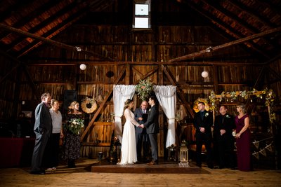Rode's Barn Rustic Wedding Ceremony