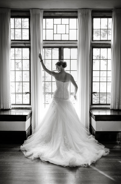 Bride in front of Window