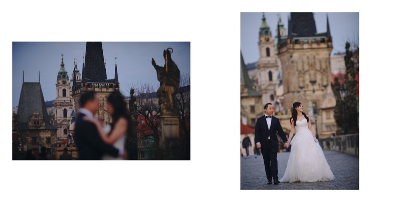 walking hand in hand Charles Bridge