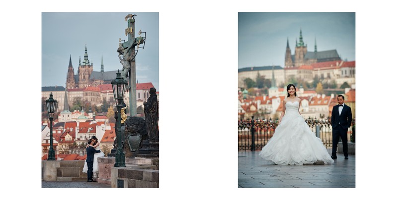 posing like a boss Prague pre wedding