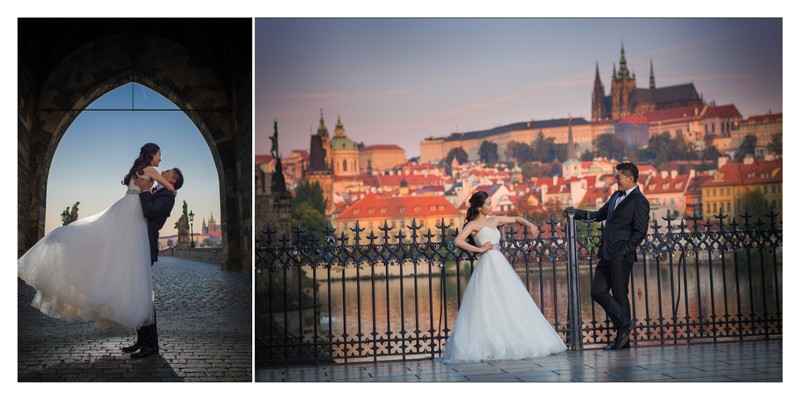 gorgeous couple Prague post weddings
