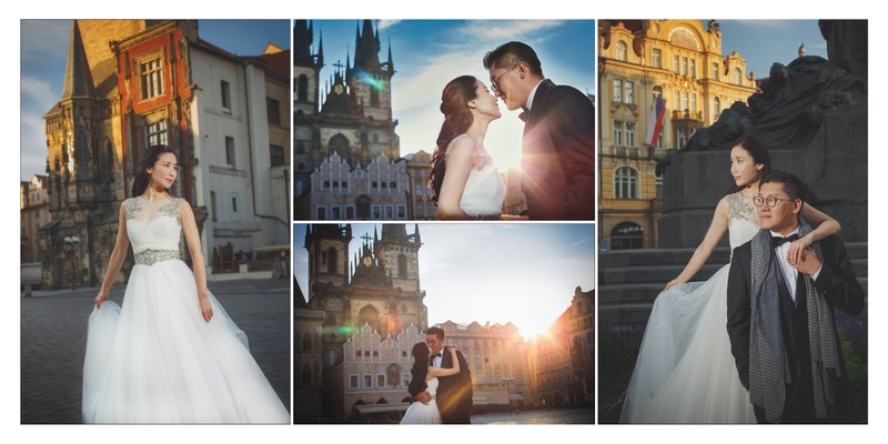 elegant couple portraits from Prague