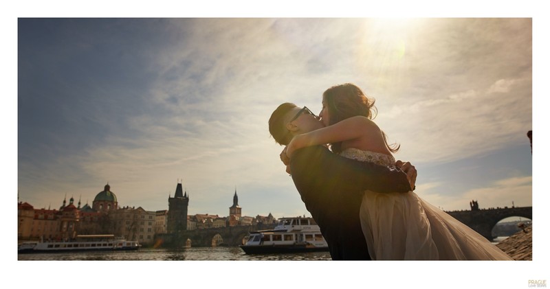 sun flared kiss for the bride2be