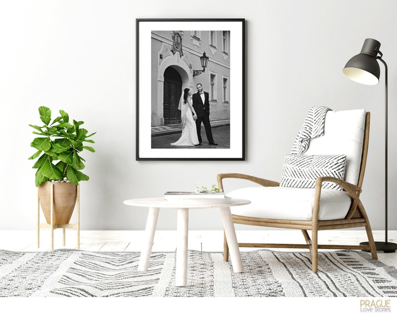 Black and White Matted Prints 