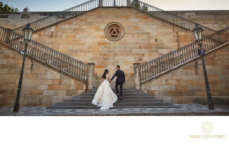 walking up the Kampa Steps