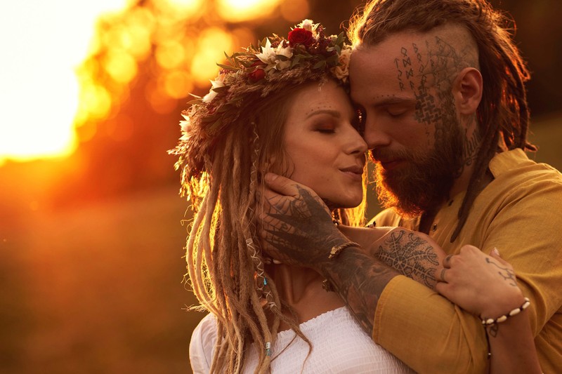 Boho styled love story