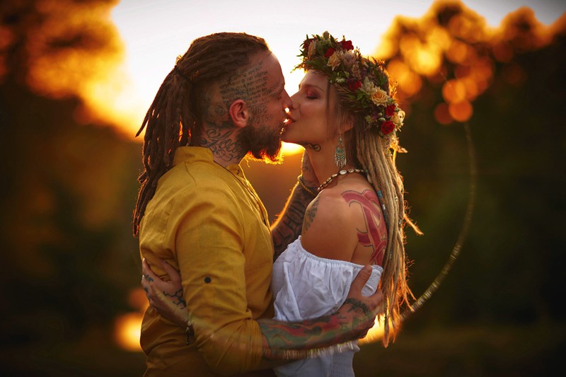 Boho styled love story