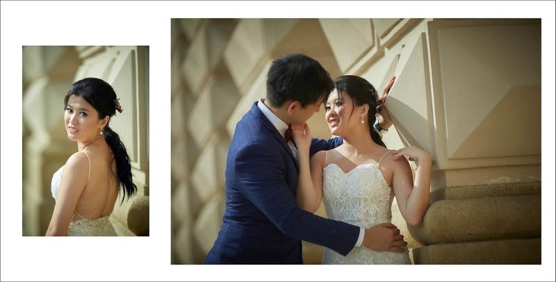 Singapore bride & groom at Prague Castle