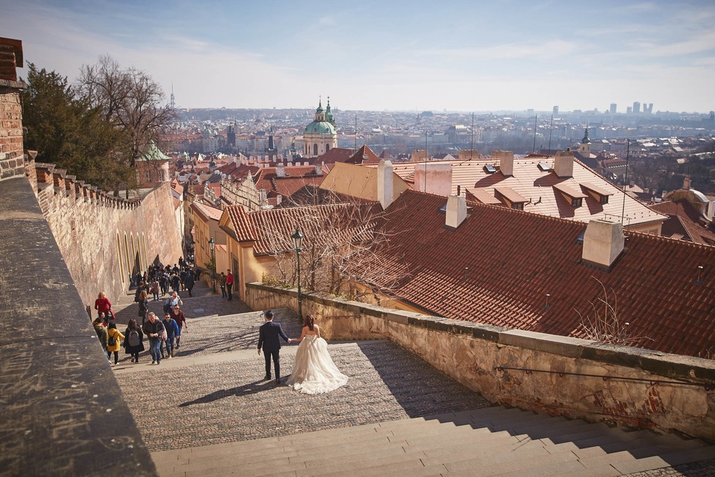 walking down the Old Castle Stairs