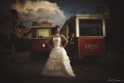 stylish &  artistic art directed pre weddings Prague