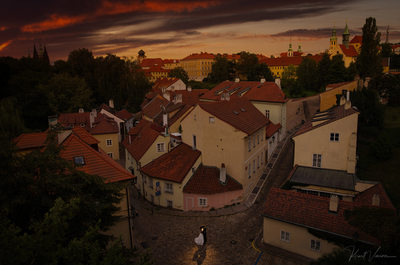 Above Novy Svet at sunset