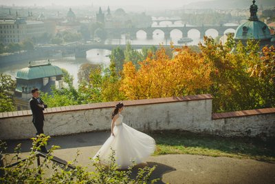 Watching Bride Twirl from above