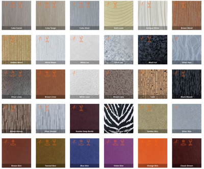 Tuscan Color swatch options